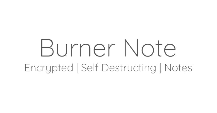 Burner Note