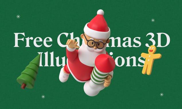 Free Christmas 3D Illustrations