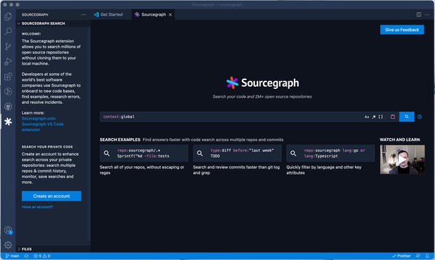 Sourcegraph for VS Code