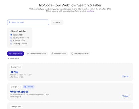 No Code Flow - Webflow Components