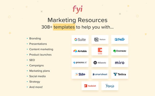 Marketing Resources List