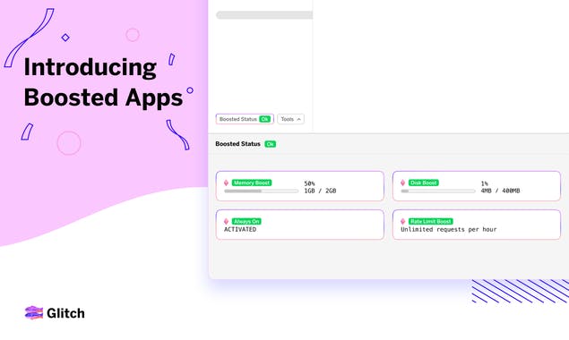 Boosted Apps on Glitch