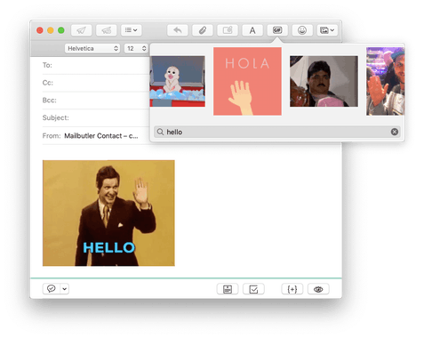 Giphy for Apple Mail