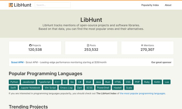 LibHunt 2.0