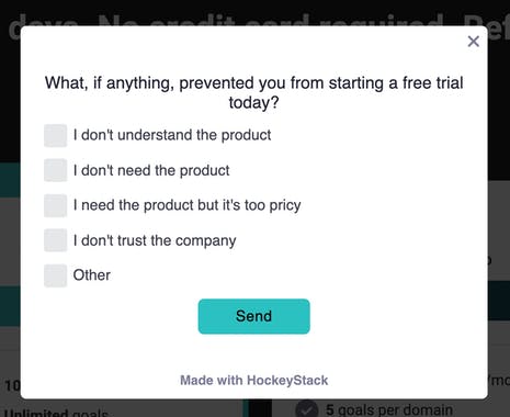 Surveys by HockeyStack