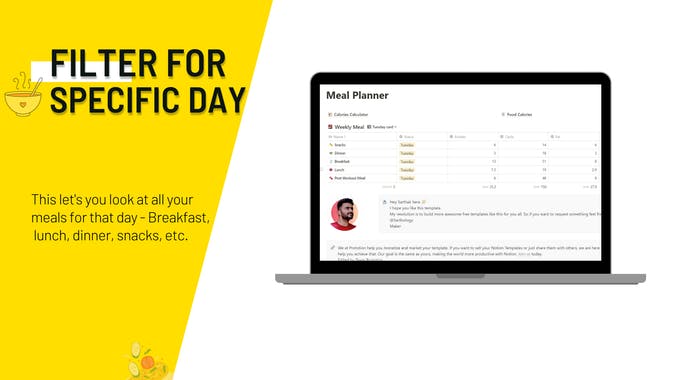 Notion Meal Planner