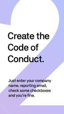 The Code of Conduct Generator