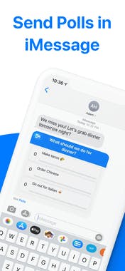 Polls for iMessage 3.0