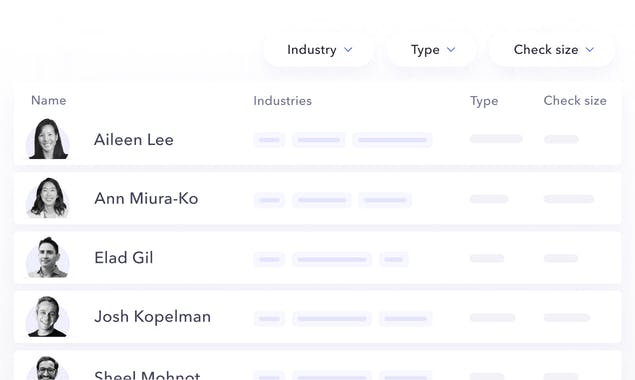 Investor Database from Mercury