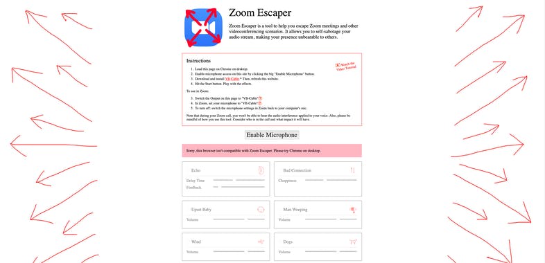 Zoom Escaper