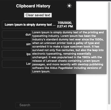 Clipboard History Extension