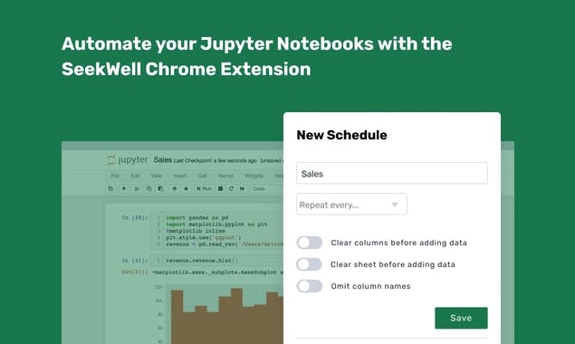 Jupyter Notebook Scheduler