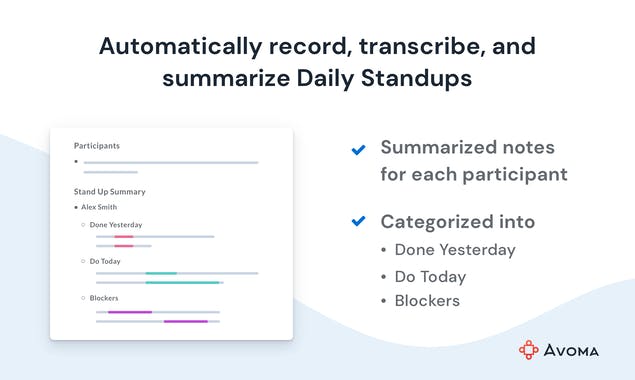 Avoma - AI Summary Notes for Standups