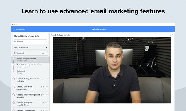 Email Marketing Academy from MailerLite