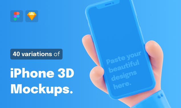 iPhone 3D Mockups