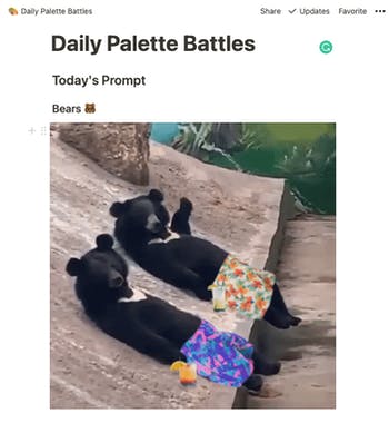 Daily Palette Battles