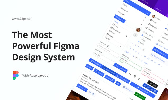 73px Figma Design System