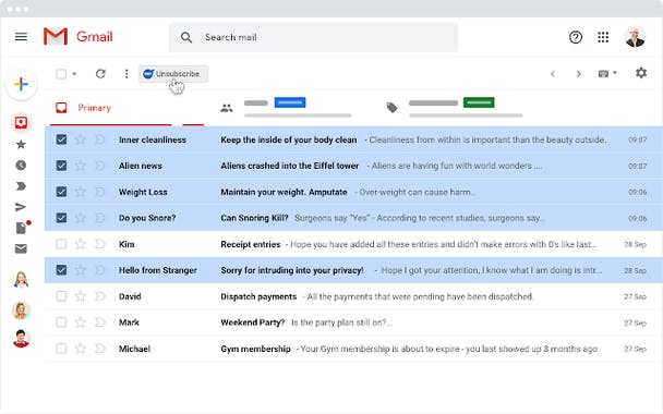 Gmail Unsub