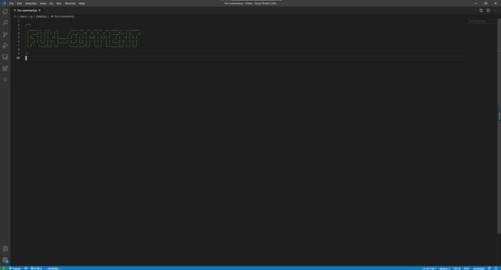 Fun Comment For VSCode