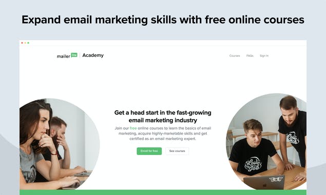 Email Marketing Academy from MailerLite