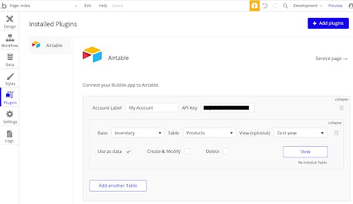 Bubble Airtable Integration