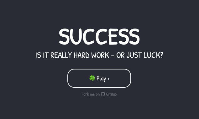 Success: effort or luck?