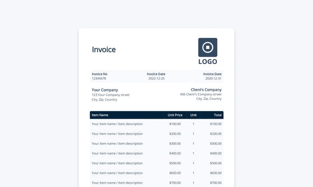 Free Invoice Generator by Mention