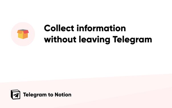 Telegram to Notion