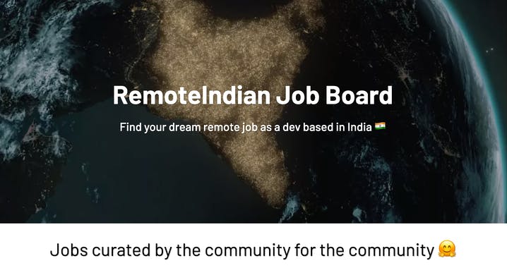 RemoteIndian Job Board