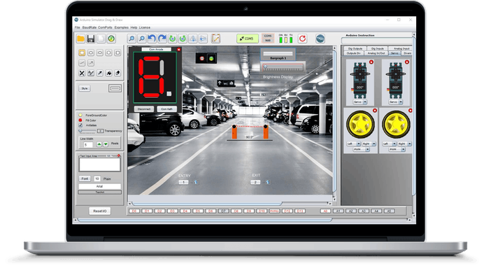 Arduino Simulator Drag & Draw