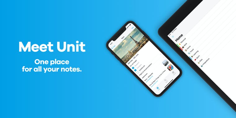 Unit Notes for iOS