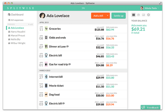 Splitwise 5.0