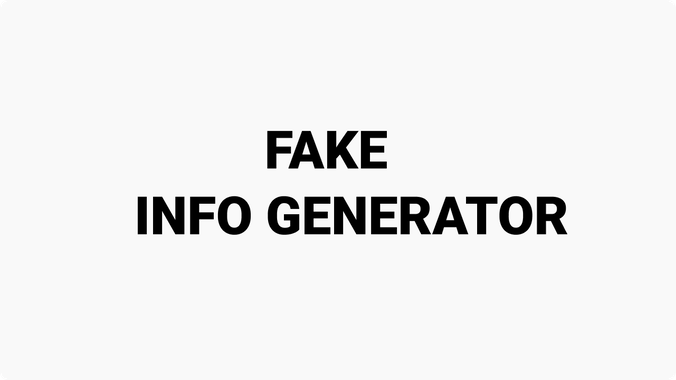 Fake Info Generator