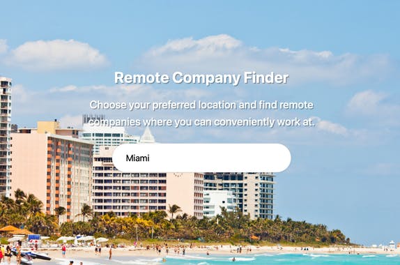 Remote Company Finder