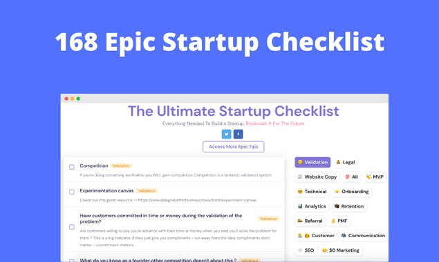 The Ultimate Startup Checklist