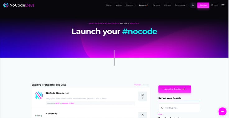 Launch by NoCodeDevs