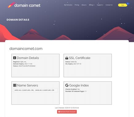 Domain Comet