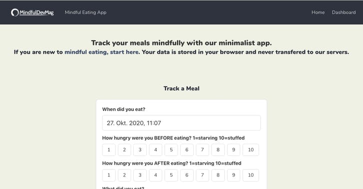 Mindful Eating App