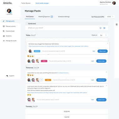 Uniclix Social Media Scheduler