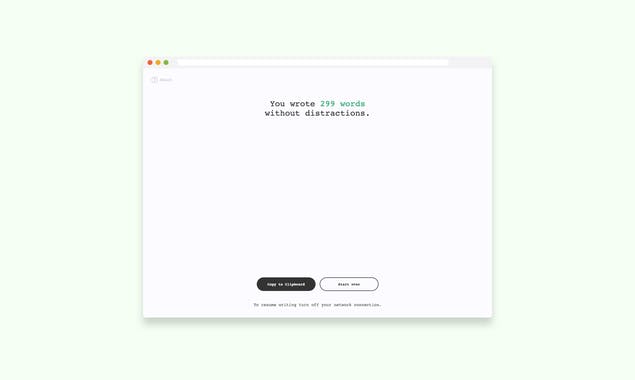 The Offline Writing App