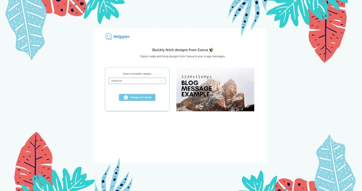 Helppier integration with Canva