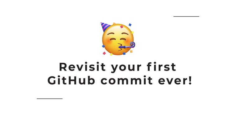 Your First GitHub Commit Ever 