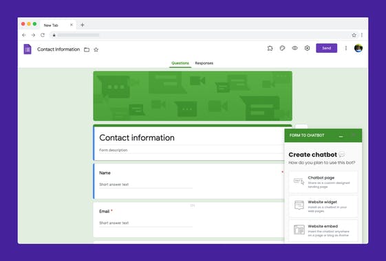 Google Form - Chatbot