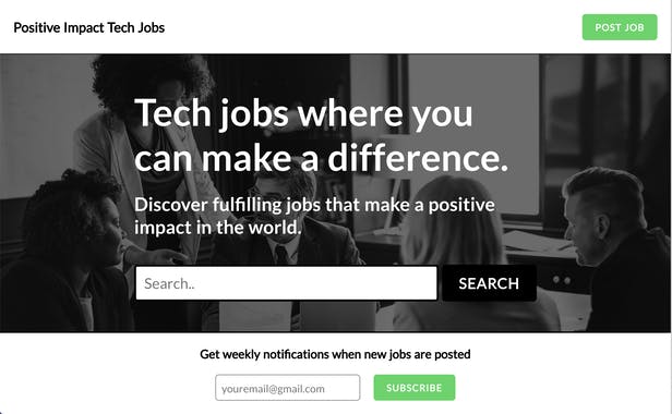 Meaningful Tech Jobs