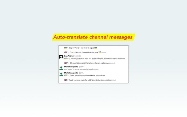 Translate Channels for Slack