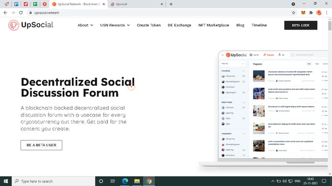 UpSocial Network