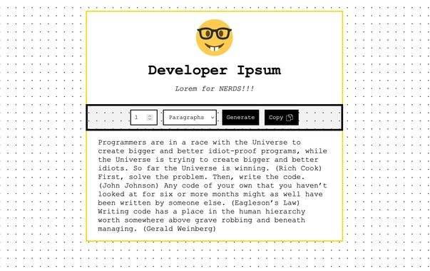 Developer Ipsum
