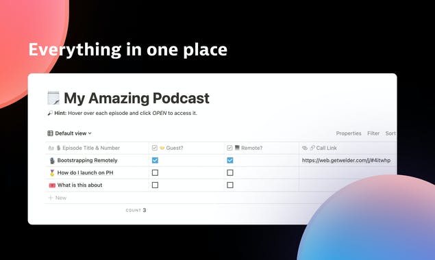 Podcast Template by Welder