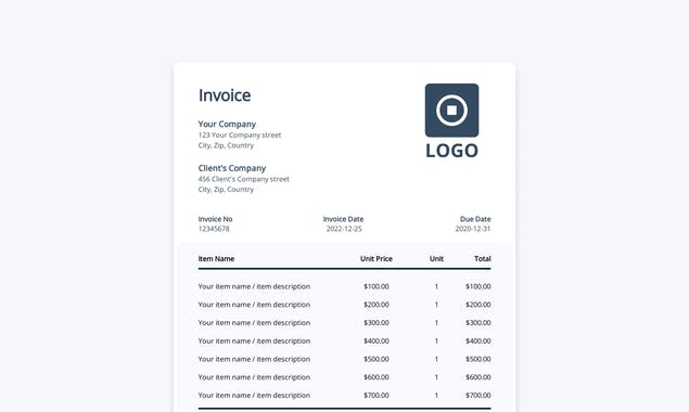 Free Invoice Generator by Mention