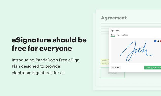 Free eSign Plan from PandaDoc